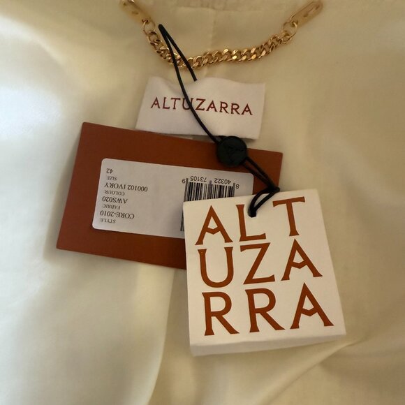 $1895 ALTUZARRA Bernadette Wool-Blend Tweed Jacket Size 42 FR, M/L US NEW - Picture 14 of 15